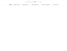 Tablet Screenshot of korovafilms.com